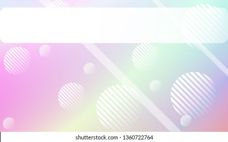Smooth Abstract Colorful Gradient Background with Line, Circle.s. For Brochure, Banner, Wallpaper, Mobile Screen. Vector Illustration