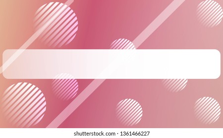 Smooth Abstract Colorful Gradient Background with Line, Circle. For Website Pattern, Banner Or Poster. Vector Illustration