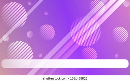 Smooth Abstract Colorful Gradient Background with Line, Circle. For Website Pattern, Banner Or Poster. Vector Illustration