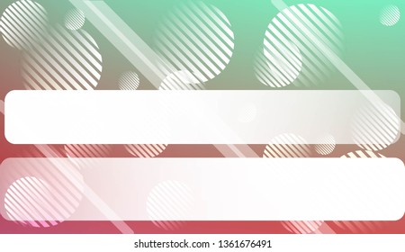 Smooth Abstract Colorful Gradient Background with Line, Circle. For Website Pattern, Banner Or Poster. Vector Illustration