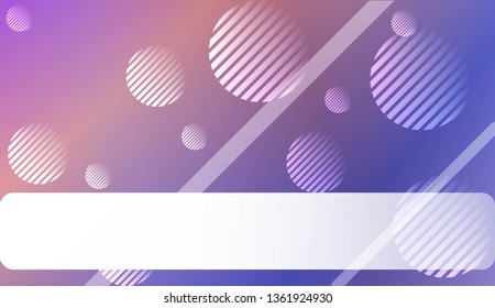 Smooth Abstract Colorful Gradient Background with Line, Circle. For Website Pattern, Banner Or Poster. Vector Illustration