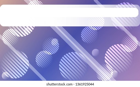 Smooth Abstract Colorful Gradient Background with Line, Circle. For Website Pattern, Banner Or Poster. Vector Illustration