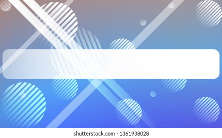Smooth Abstract Colorful Gradient Background with Line, Circle. For Website Pattern, Banner Or Poster. Vector Illustration
