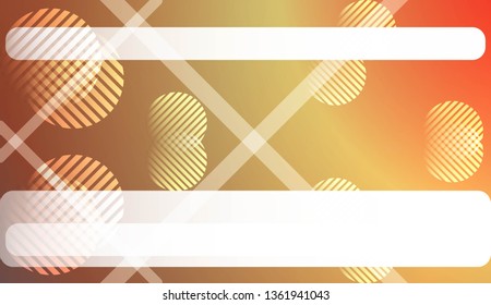 Smooth Abstract Colorful Gradient Background with Line, Circle. For Website Pattern, Banner Or Poster. Vector Illustration