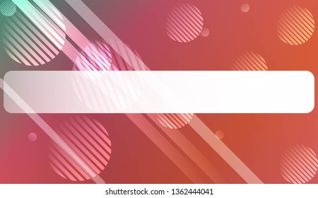 Smooth Abstract Colorful Gradient Background with Line, Circle.s. For Cover Page, Poster, Banner Of Websites. Vector Illustration