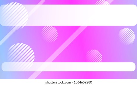 Smooth Abstract Colorful Gradient Background with Line, Circle.s. For Brochure, Banner, Wallpaper, Mobile Screen. Vector Illustration