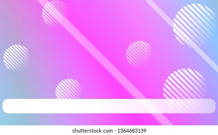 Smooth Abstract Colorful Gradient Background with Line, Circle.s. For Brochure, Banner, Wallpaper, Mobile Screen. Vector Illustration