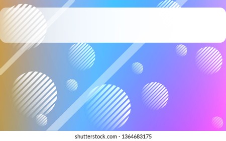 Smooth Abstract Colorful Gradient Background with Line, Circle.s. For Brochure, Banner, Wallpaper, Mobile Screen. Vector Illustration