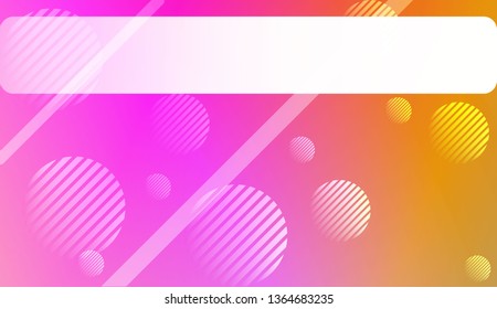Smooth Abstract Colorful Gradient Background with Line, Circle.s. For Brochure, Banner, Wallpaper, Mobile Screen. Vector Illustration