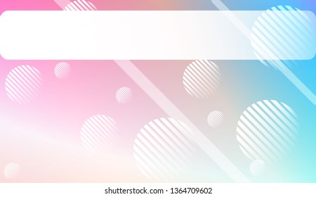 Smooth Abstract Colorful Gradient Background with Line, Circle.s. For Brochure, Banner, Wallpaper, Mobile Screen. Vector Illustration