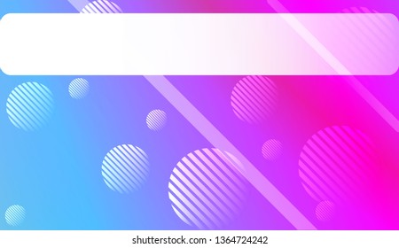 Smooth Abstract Colorful Gradient Background with Line, Circle.s. For Brochure, Banner, Wallpaper, Mobile Screen. Vector Illustration