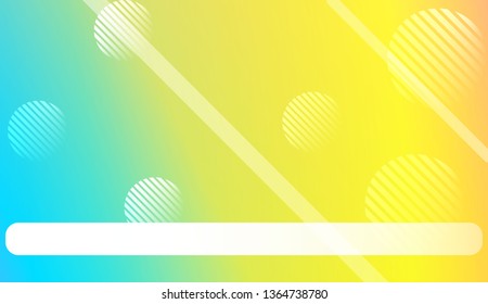 Smooth Abstract Colorful Gradient Background with Line, Circle.s. For Brochure, Banner, Wallpaper, Mobile Screen. Vector Illustration