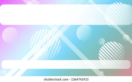 Smooth Abstract Colorful Gradient Background with Line, Circle.s. For Brochure, Banner, Wallpaper, Mobile Screen. Vector Illustration
