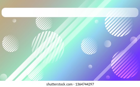 Smooth Abstract Colorful Gradient Background with Line, Circle.s. For Brochure, Banner, Wallpaper, Mobile Screen. Vector Illustration