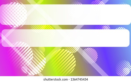Smooth Abstract Colorful Gradient Background with Line, Circle.s. For Brochure, Banner, Wallpaper, Mobile Screen. Vector Illustration