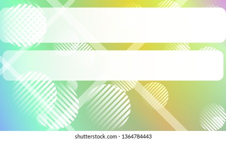 Smooth Abstract Colorful Gradient Background with Line, Circle.s. For Brochure, Banner, Wallpaper, Mobile Screen. Vector Illustration