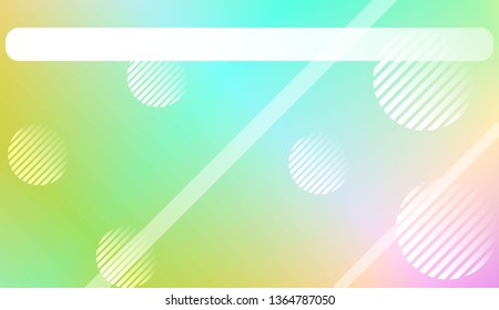 Smooth Abstract Colorful Gradient Background with Line, Circle.s. For Brochure, Banner, Wallpaper, Mobile Screen. Vector Illustration
