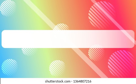 Smooth Abstract Colorful Gradient Background with Line, Circle.s. For Brochure, Banner, Wallpaper, Mobile Screen. Vector Illustration