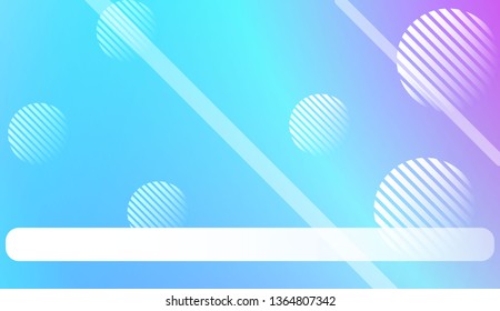 Smooth Abstract Colorful Gradient Background with Line, Circle.s. For Brochure, Banner, Wallpaper, Mobile Screen. Vector Illustration