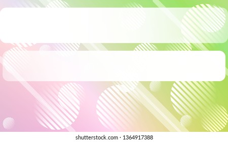 Smooth Abstract Colorful Gradient Background with Line, Circle.s. For Brochure, Banner, Wallpaper, Mobile Screen. Vector Illustration