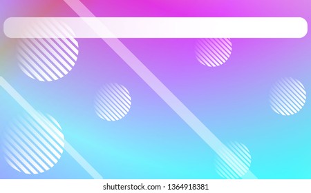 Smooth Abstract Colorful Gradient Background with Line, Circle.s. For Brochure, Banner, Wallpaper, Mobile Screen. Vector Illustration
