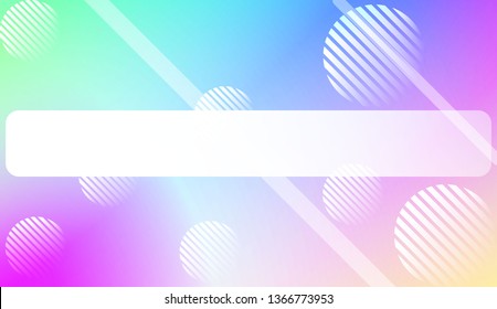 Smooth Abstract Colorful Gradient Background with Line, Circle.s. For Brochure, Banner, Wallpaper, Mobile Screen. Vector Illustration