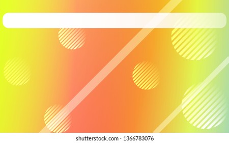 Smooth Abstract Colorful Gradient Background with Line, Circle.s. For Brochure, Banner, Wallpaper, Mobile Screen. Vector Illustration