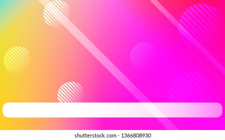 Smooth Abstract Colorful Gradient Background with Line, Circle.s. For Brochure, Banner, Wallpaper, Mobile Screen. Vector Illustration