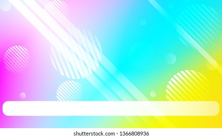 Smooth Abstract Colorful Gradient Background with Line, Circle.s. For Brochure, Banner, Wallpaper, Mobile Screen. Vector Illustration
