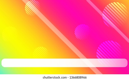 Smooth Abstract Colorful Gradient Background with Line, Circle.s. For Brochure, Banner, Wallpaper, Mobile Screen. Vector Illustration