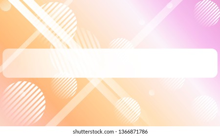 Smooth Abstract Colorful Gradient Background with Line, Circle.s. For Brochure, Banner, Wallpaper, Mobile Screen. Vector Illustration