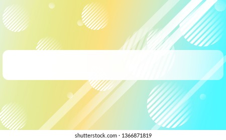 Smooth Abstract Colorful Gradient Background with Line, Circle.  For Brochure, Banner, Wallpaper, Mobile Screen. Vector Illustration