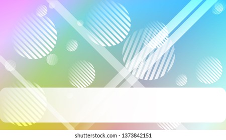 Smooth Abstract Colorful Gradient Background with Line, Circle.s. For Brochure, Banner, Wallpaper, Mobile Screen. Vector Illustration