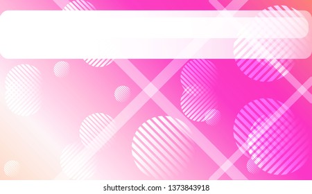 Smooth Abstract Colorful Gradient Background with Line, Circle.s. For Brochure, Banner, Wallpaper, Mobile Screen. Vector Illustration