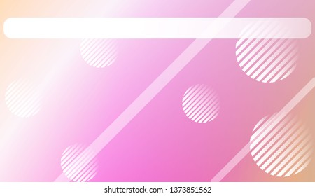 Smooth Abstract Colorful Gradient Background with Line, Circle.s. For Brochure, Banner, Wallpaper, Mobile Screen. Vector Illustration