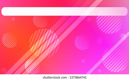 Smooth Abstract Colorful Gradient Background with Line, Circle.s. For Brochure, Banner, Wallpaper, Mobile Screen. Vector Illustration