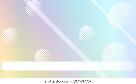 Smooth Abstract Colorful Gradient Background with Line, Circle.s. For Brochure, Banner, Wallpaper, Mobile Screen. Vector Illustration