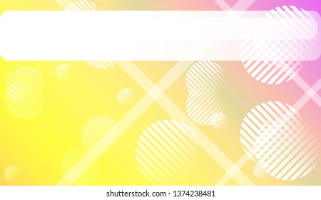 Smooth Abstract Colorful Gradient Background with Line, Circle.s. For Brochure, Banner, Wallpaper, Mobile Screen. Vector Illustration