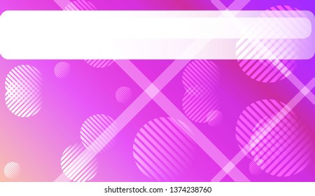 Smooth Abstract Colorful Gradient Background with Line, Circle.s. For Brochure, Banner, Wallpaper, Mobile Screen. Vector Illustration