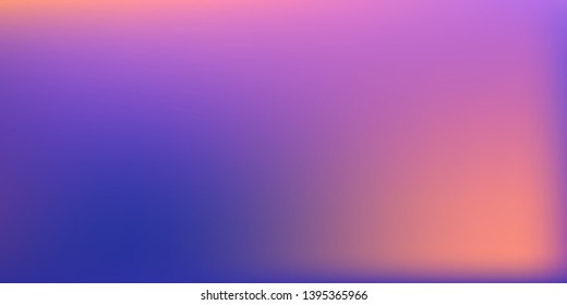 Smooth abstract colorful mesh background. Horizontal layout. Soft fuchsia, magenta blurred  gradient.  Modern blazing backdrop for poster, banner, mobile app screen, invitation.  Vector design