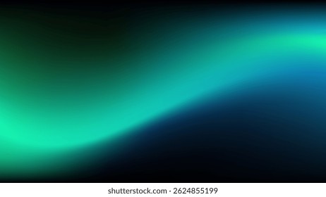 Fundo de gradiente abstrato suave em transição de azul-petróleo escuro para turquesa vibrante, criando profundidade e movimento. Futuristas, etéreos e brilhantes, projetos modernos, temas tecnológicos ou projetos artísticos