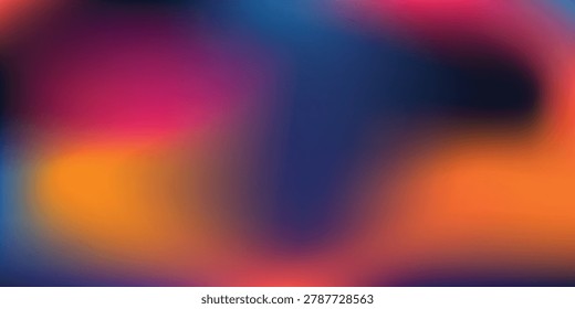 A smooth, abstract gradient featuring a blend of deep blues, vibrant pinks, and warm oranges.