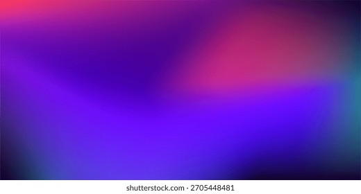 Gradiente abstracto liso en púrpura neón, azul y rosa. Textura de fondo borrosa oscura, vibrante y futurista para el Diseño gráfico