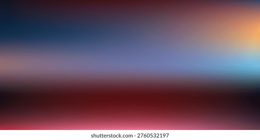 A smooth, abstract gradient transitioning through deep reds, purples, blues, and hints of yellow and cyan.