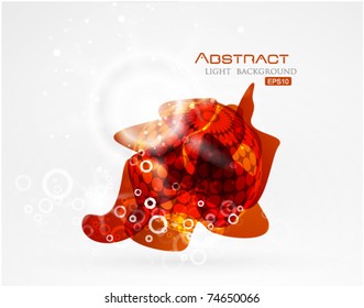 Smooth abstract shapes. Vector eps10 background