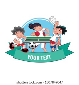 Smooth abstract soccer pattern. Sports background. Grunge repeated backgrounds for boys and girls, textiles, clothing