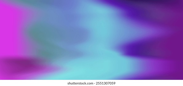 Smooth, abstract vector illustration with a dreamy gradient blend of purple, pink, blue, and teal hues. The flowing transitions create a serene and modern aesthetic, perfect for background.