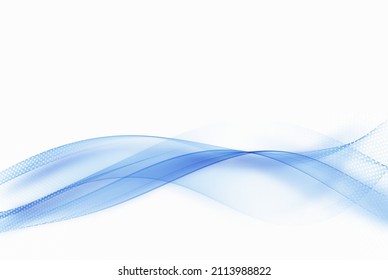 Smooth abstract wave border soft background modern futuristic layout.
