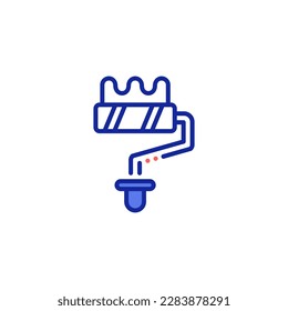 Smooth application of paint on surfaces icons