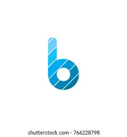 Smooth B letter Logo Design Vector Template